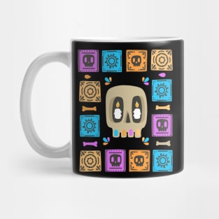 Cute Skull - Día De Los Muerto - papel picado - sugar skull Mug